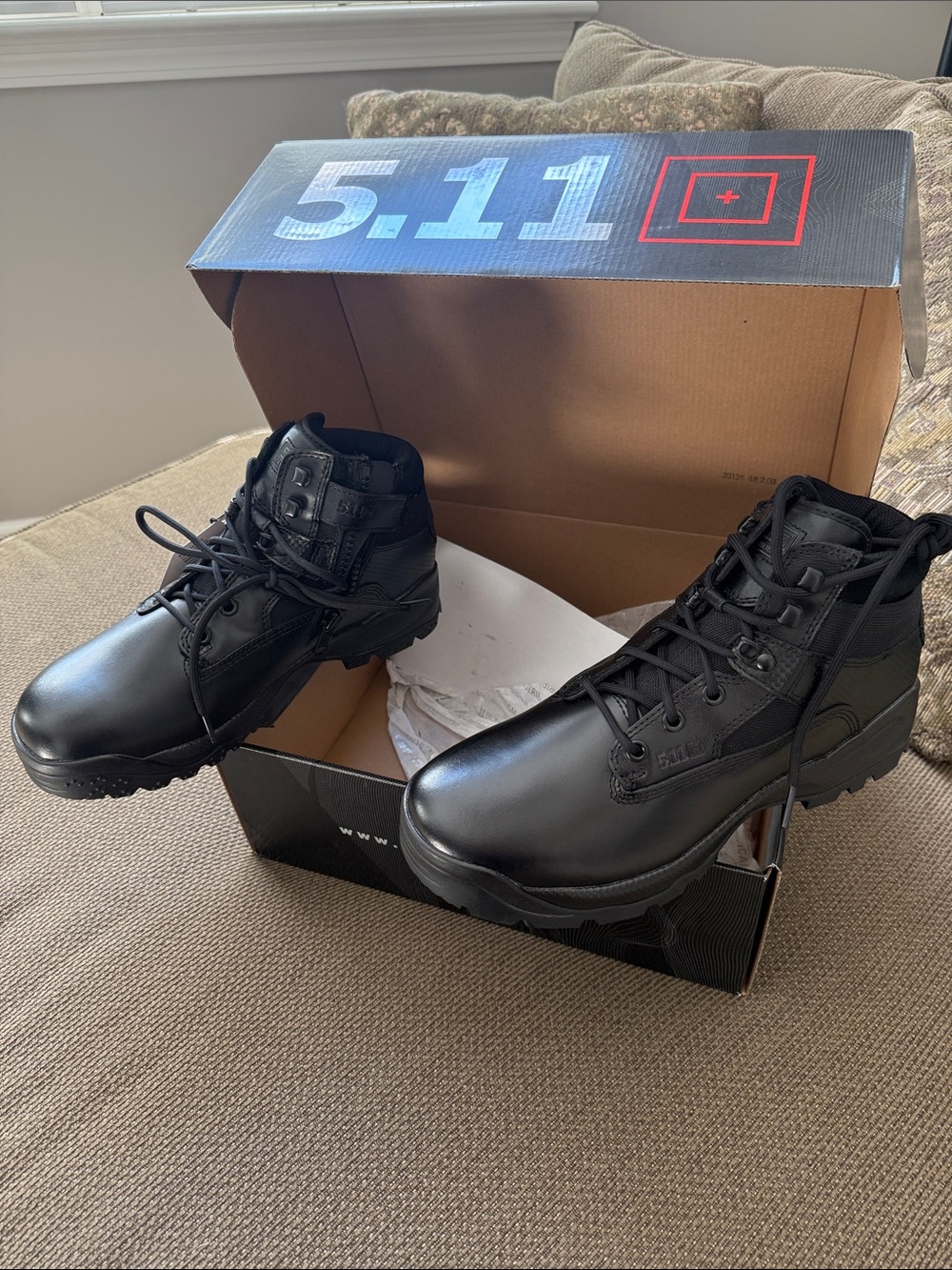 5.11 Tactical Black Men's Leather Tactical Boots